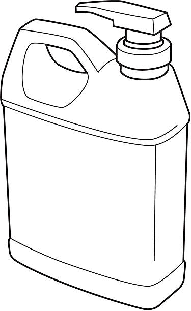 Bottle 3 vector art illustration