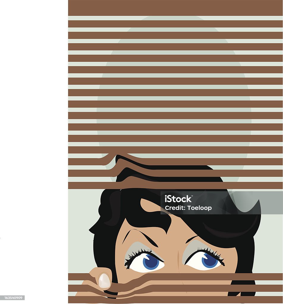 Curious Peek-a-boo Peeking stock vector