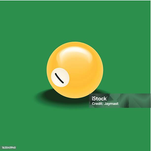 Poolball Stock Vektor Art und mehr Bilder von Einzelner Gegenstand - Einzelner Gegenstand, Gelb, Illustration