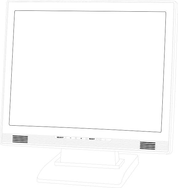 Vector Flat Computer screen vector art illustration