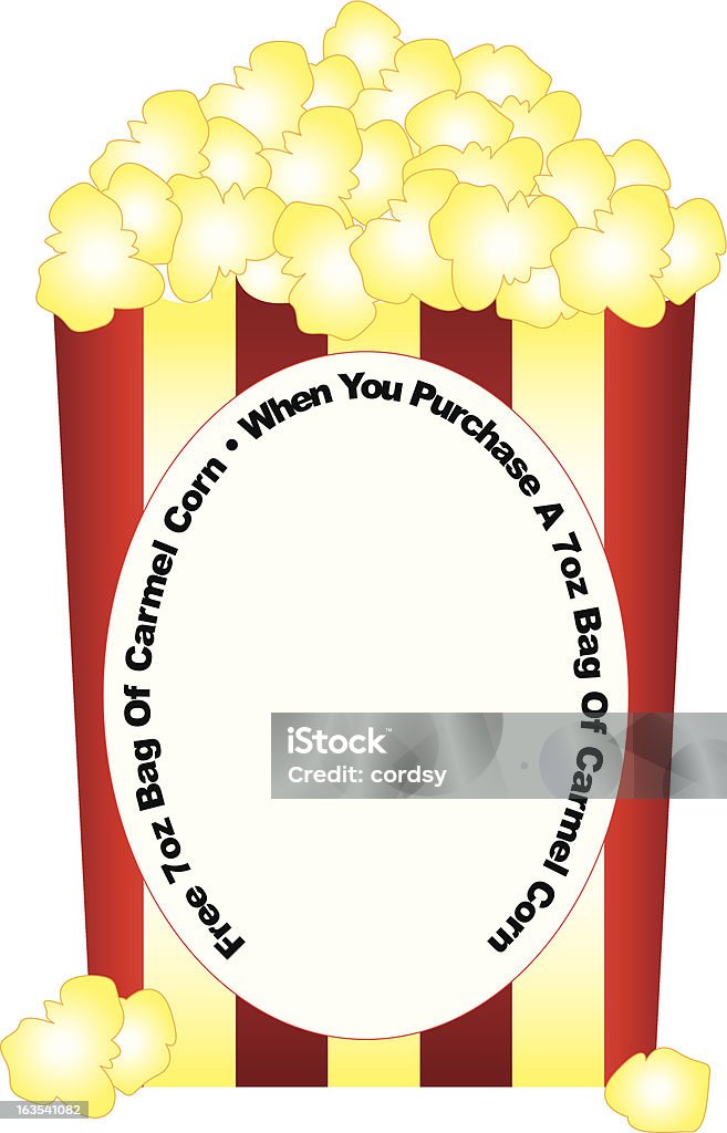 Coupon di popcorn - arte vettoriale royalty-free di Coupon