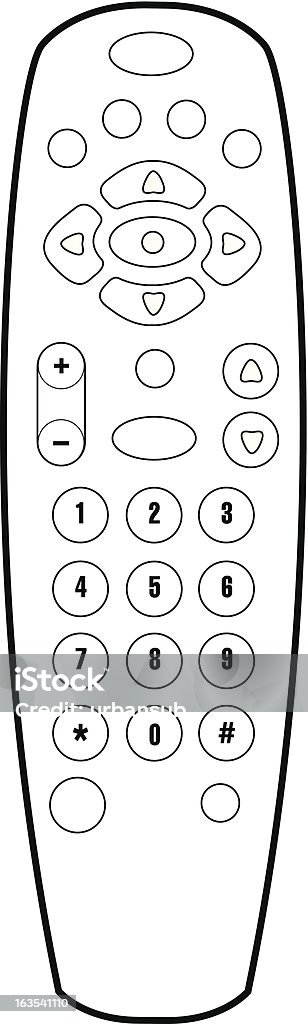Fernbedienung Control - Lizenzfrei Fernbedienung Vektorgrafik
