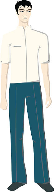 man uniform vector art illustration