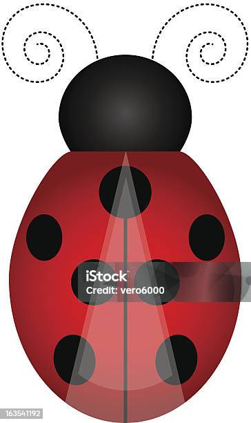 Coccinella - Immagini vettoriali stock e altre immagini di Animale - Animale, Carino, Chiazzato