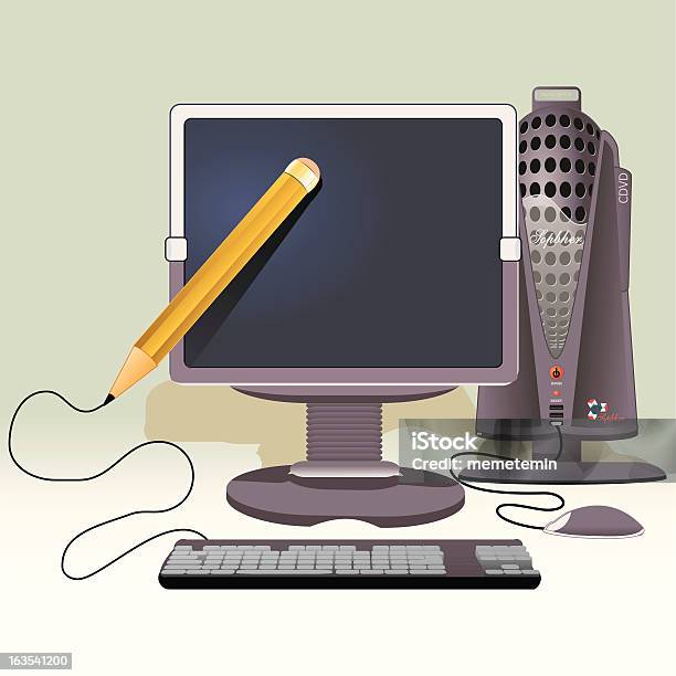 Computer Stock Illustration - Download Image Now - Cable, Computer ...