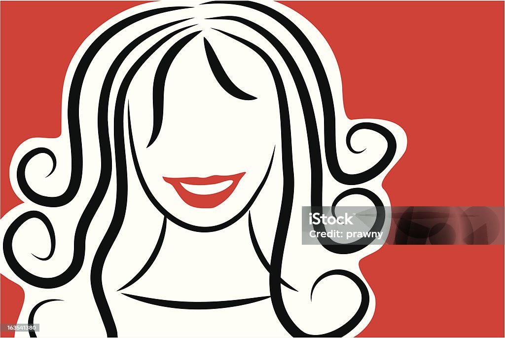 Vector Line Lady Line Lady Stock Illustration - Download Image Now - Adult, Adults Only ...