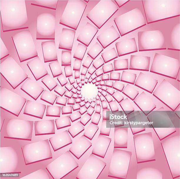 Pink Strudelvektor Stock Vektor Art und mehr Bilder von Abstrakt - Abstrakt, Bildhintergrund, Bildkomposition und Technik