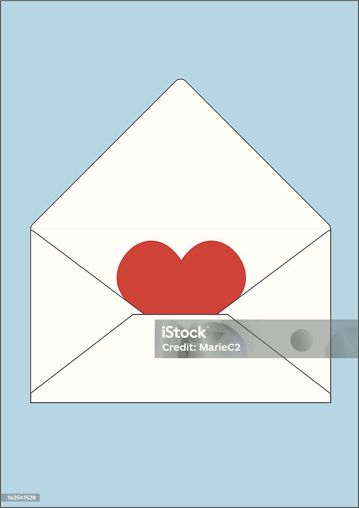 Enviado com amor (Fecho) inclui ficheiros jpeg eps e versões - Royalty-free Amor arte vetorial