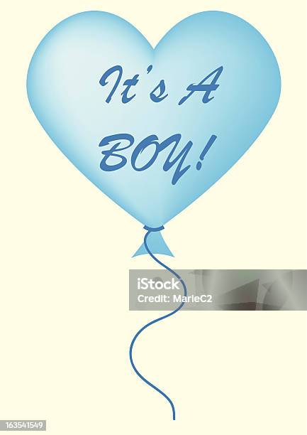 Its A Boy Palloncino - Immagini vettoriali stock e altre immagini di Amore - Amore, Bambini maschi, Bambino