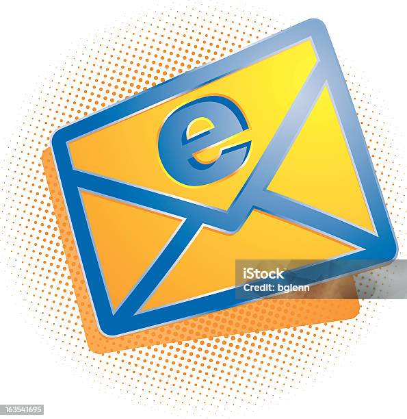 Email Stock Vektor Art und mehr Bilder von Blau - Blau, Briefumschlag, Buchstabe E