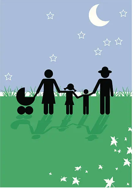 Vector illustration of family