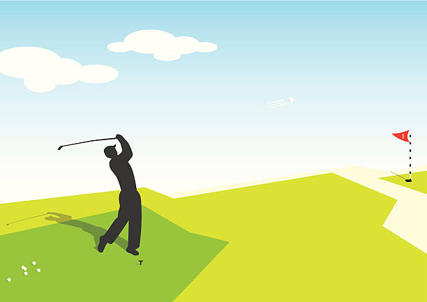 Giocatore di Golf - illustrazione arte vettoriale