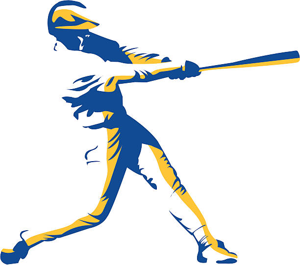 batter up - baseball player stock illustrations