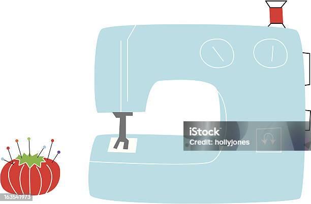 재봉틀을 바느질하기에 대한 스톡 벡터 아트 및 기타 이미지 - 바느질하기, 토마토-채소, DIY