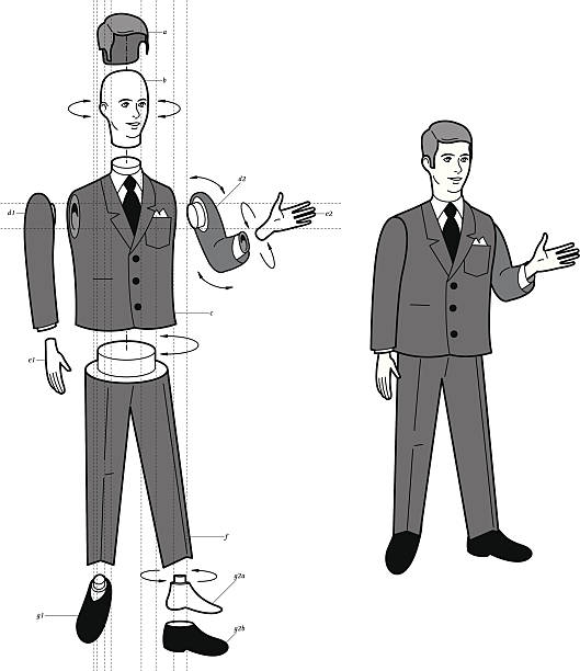 組み立て雄ヴィンテージの人形 - club suit点のイラスト素材／クリップアート素材／マンガ素材／アイコン素材