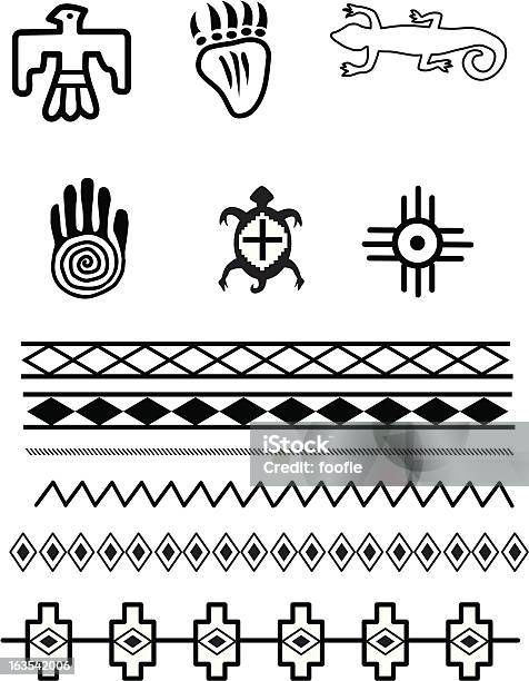 Ilustración de Nativos Americanos Símbolos y más Vectores Libres de Derechos de Lakota - Lakota, Cultura de indios norteamericanos, Hopi