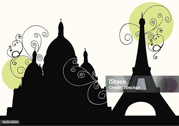 Paris Stock Vektor Art und mehr Bilder von Architektur - Architektur, Basilique du Sacré-Coeur, ClipArt
