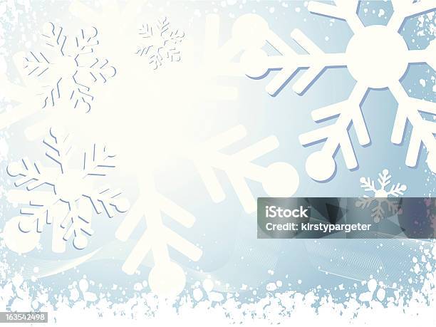 Winter Снег — стоковая векторная графика и другие изображения на тему Абстрактный - Абстрактный, Без людей, Векторная графика