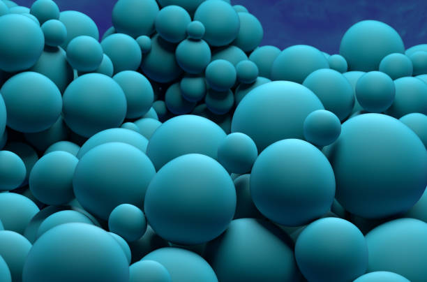 istock Medical Super Absorbent Polymers cluster (SAP) - 3d illustration closeup view 1635462009