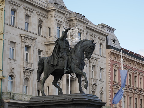 Ban Josip Jelacic square Zagreb Croatia architecture city town building