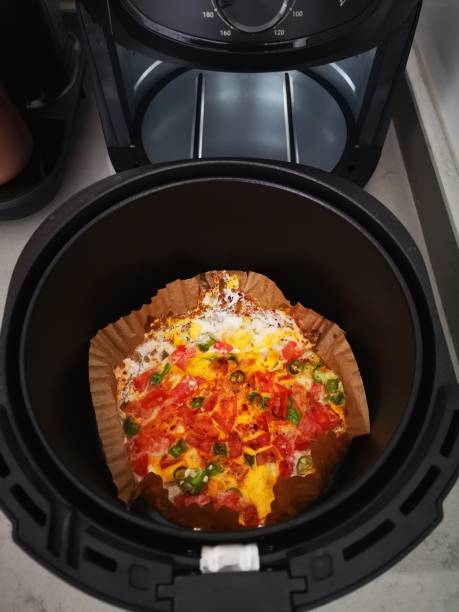 istock Breakfast cooked with an air fryer 1635467054