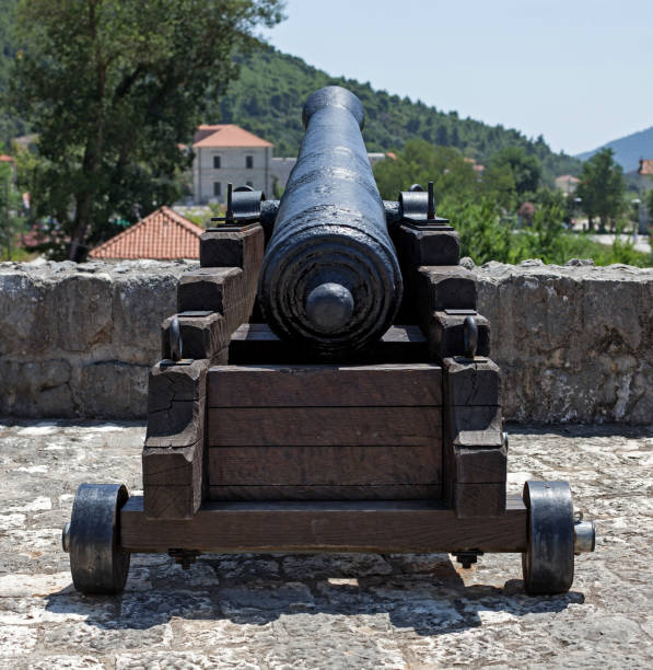 istock Vintage canon, medieval artillery 1635477752