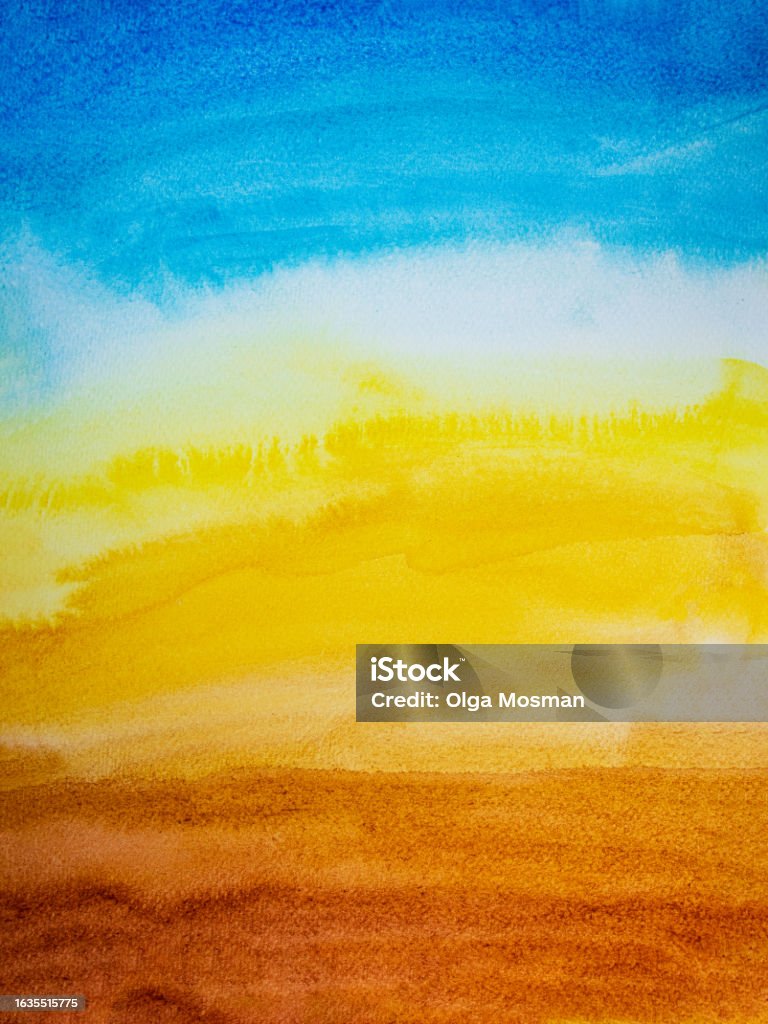 Sand Drawing Color Sand Beach Paint Drawing Paint Stroke Watercolor Drawing Gouache ...