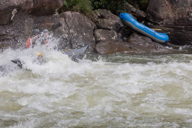 istock Adventurous kayaker navigating the challenging rapids of the Gauley River in West Virginia 1635552507
