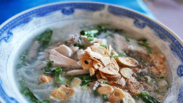 istock Xieng Thong Noodle soup in Luang Prabang, Laos. 1635552976