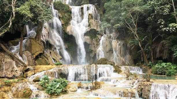 istock Kuangsi Waterfall Park in Luang Prabang, Laos. 1635553712