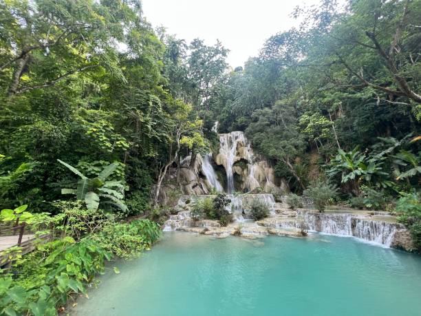 istock Kuang Si Falls, Tat Kuang Si Waterfalls 1635575261