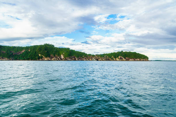 istock Blue sky and calm sea 1635589595