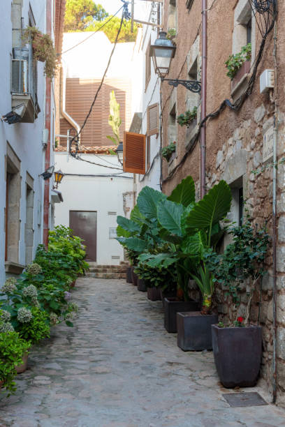 istock Cobblestone Streets of Tossa de Mar's Old Town, Spain 1635601685