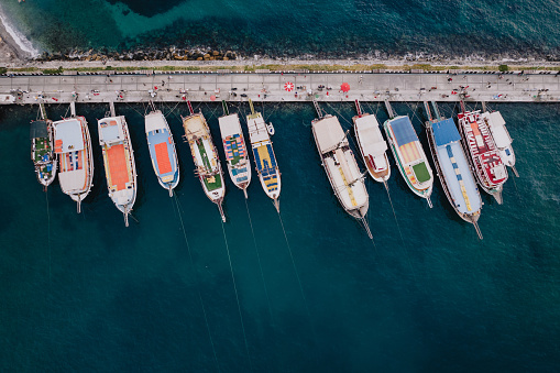 Aerial view of Kusadasi, Aydin City, Turkey