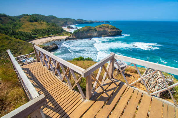 istock Photo of Tropical paradise Kasap Beach in Pacitan East Java, Indonesia 1635687792