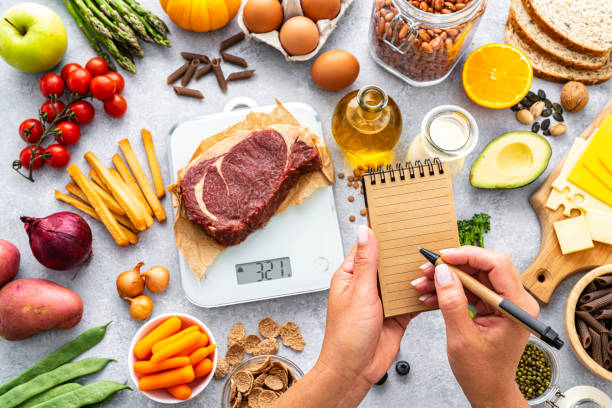istock Woman taking notes about calories for healthy diet 1635732110