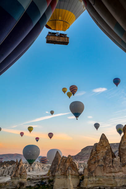 istock Balloons in the sky in Cappadocia 1635748415