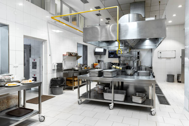 istock Kitchen appliances in professional kitchen in a modern restaurant 1635771401