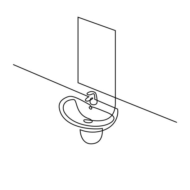 Basin Draw How To Draw A Bathroom Sink Drawing Of Bathroom At PaintingValley.com