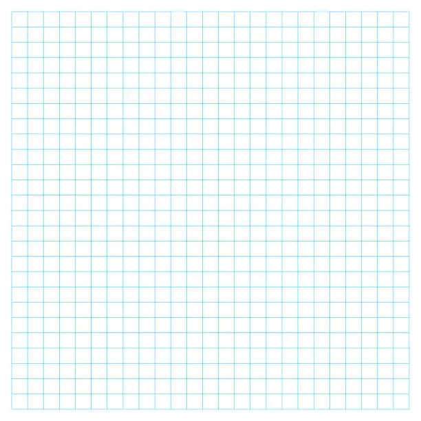 Vector illustration of Vector grid line. square graph. graph paper illustrator background eps10
