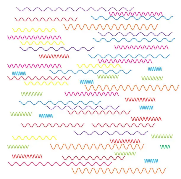 Vector illustration of Geometric simple color curve line and minimalistic pattern, diagonal thin lines. Can be used as wallpaper, background or texture.