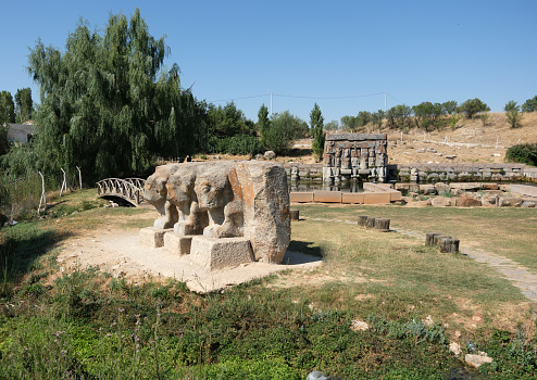 Eflatunpınar Hittite monument from 13th century BCE in Konya Türkiye. Public space.