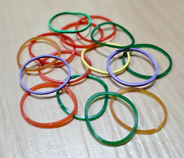 istock rubber bands for bags with Thai rice 1635877687