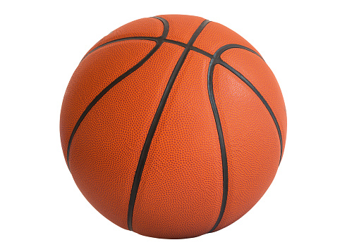 Basketball ball in blank background