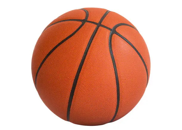 Basketball ball in blank background