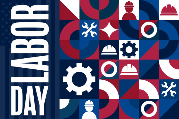 istock Happy Labor Day. Holiday concept. Template for background, banner, card, poster with text inscription. Vector EPS10 illustration. 1636025084