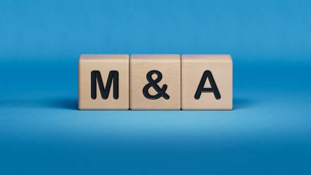 istock M&A - concept waiting for mergers and acquisitions.3D rendering on blue background. 1636033875