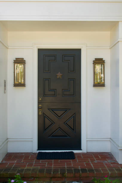 Quaint cottage with interesting black Dutch door