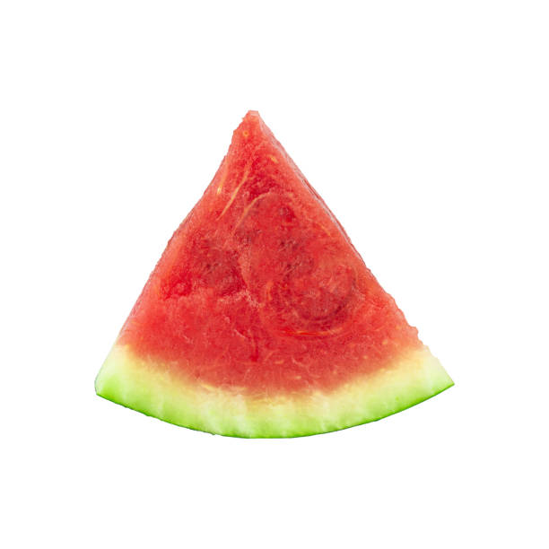 watermelon, slice of ripe watermelon isolated from background