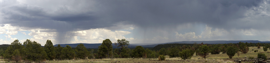 New Mexico Summer rains over Volcanic tablelands